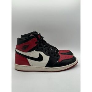 Jordan Air Jordan 1 Retro High OG Bred Toe 2018 555088-610 Black Red White SZ 13
